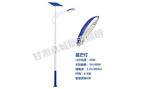 墨脱太阳能路灯核心技术参数解读